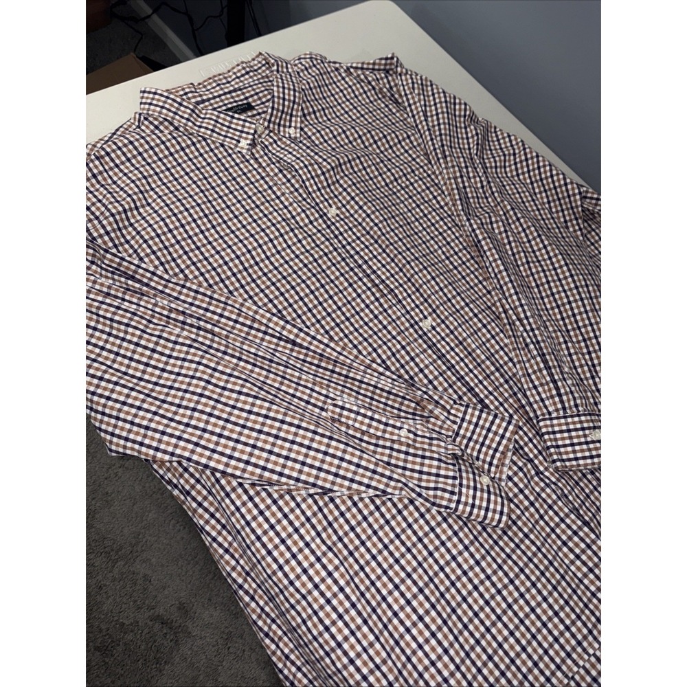 Double Pump Long Sleeve Button Up Shirt- 5xl Purple And Gold Stripes